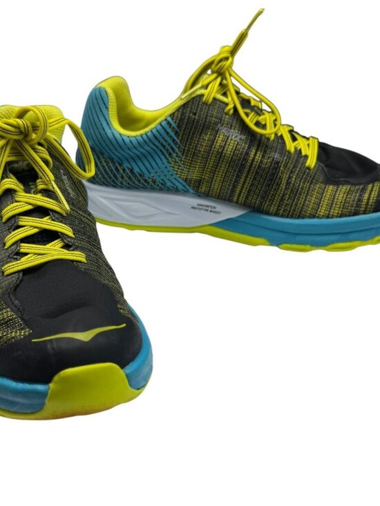 Hoka One One Evo Carbon Rocket Running Shoes Blue/Yellow Men\'s Size 8 main image 6